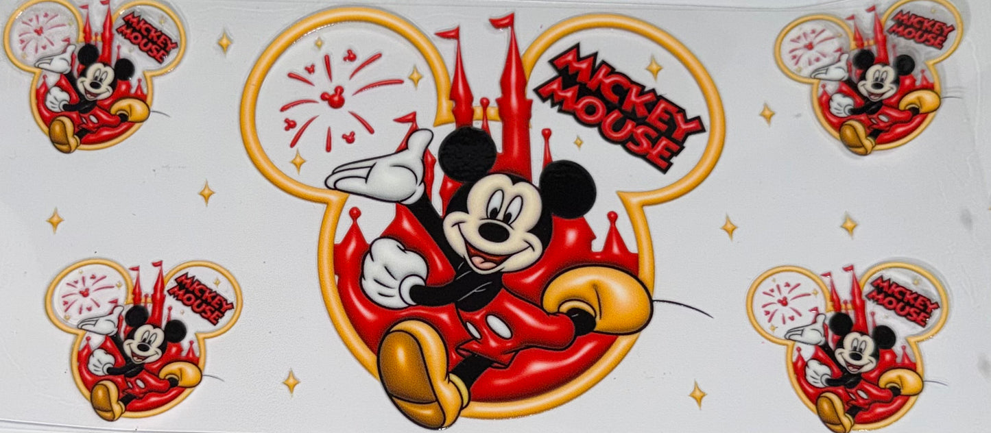 Red Lava Mickey Mouse decal