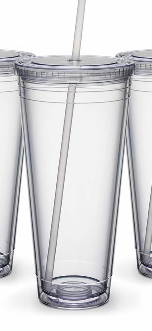24oz tumbler clear