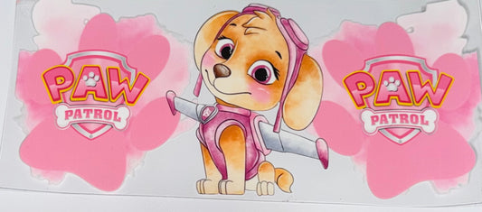 Pink paw patrol decal