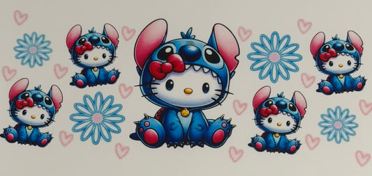 Hello kitty stitch decal