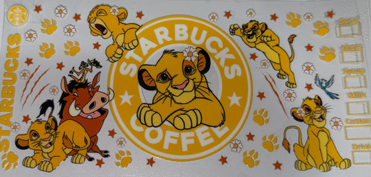 Starbucks lion kind decal
