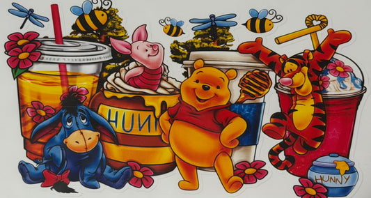 Winnie the Pooh drinks decal