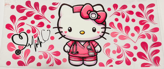 Nurse hello kitty decal