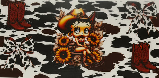 Country Betty boop decal
